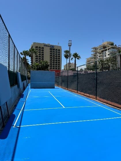 Mersin Tenis Kulübü Mini Tenis Sahası - Mersin | Akyüz Trafik Profesyonel Yol Çizgi Projesi
